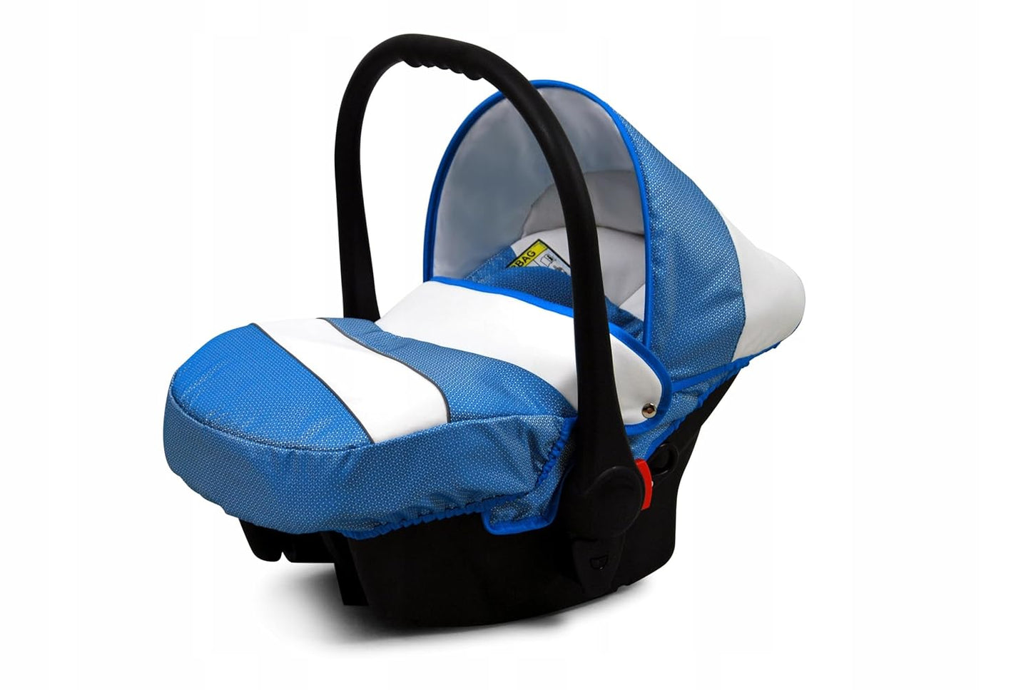 BabyLux® Bambimo Kinderwagen Set 3 in 1 - White Lux - incl. Babywanne, Buggy Sportsitz, Auto-Babyschale - Autositz - Kinderwagenset - Kombikinderwagen mit Wickeltasche, Regenschutz usw.