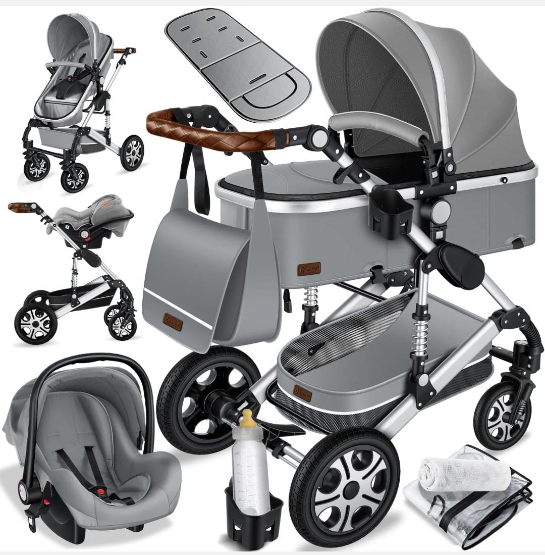KESSER® Loops 3 in 1 Kombi-Kinderwagen Buggy Reisebuggy inkl. Auto- Babyschale