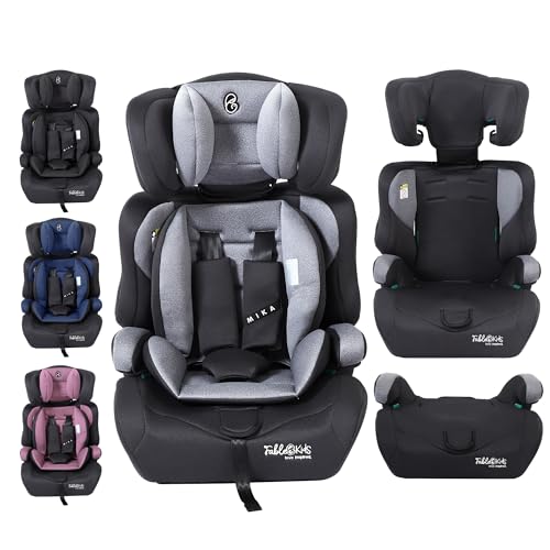 FableKids Children's Car Seat | 3-Point Safety Belt | Car Seat from 15 Months | Car Seat for Children 76-150 cm | Child Seat Adjustable Headrest | ECE R129/03 | Adjustable 44.5 x 41 x 68-75 cm | Blue