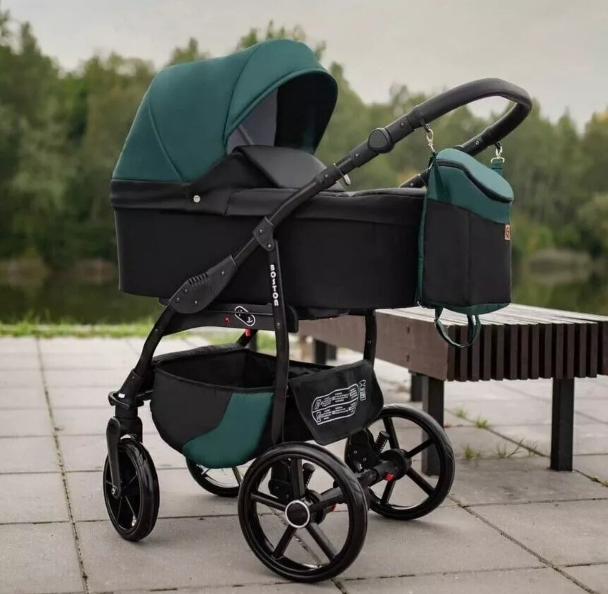 Boston 3 in 1 Complete Set with Car Seat Combi Stroller