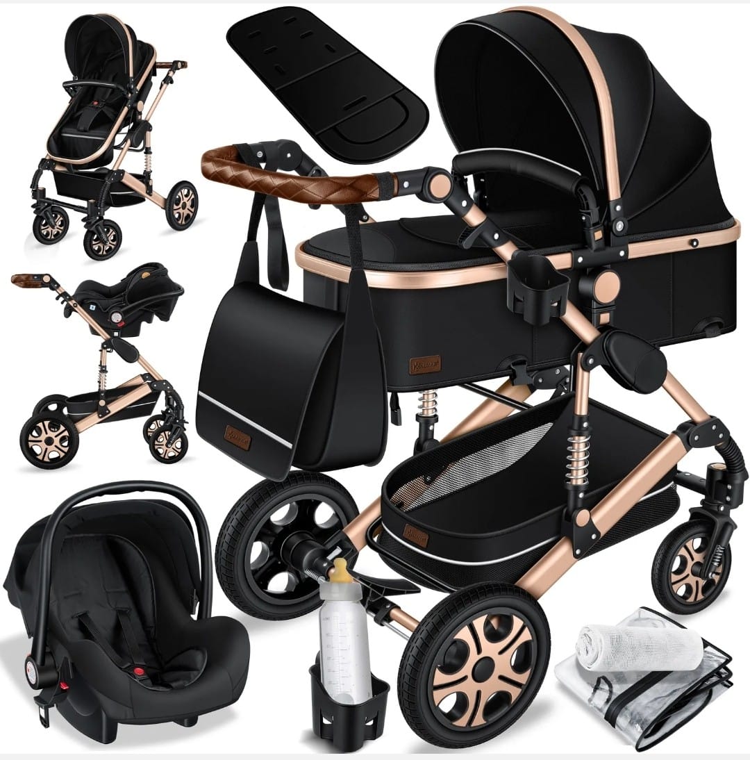 KESSER® Loops 3 in 1 Kombi-Kinderwagen Buggy Reisebuggy inkl. Auto- Babyschale